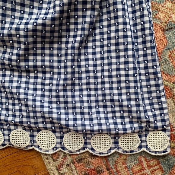 Sold 🌟Jcrew 4th of July top gingham blue plaid top eyelit XXS NWT - Picture 5 of 6